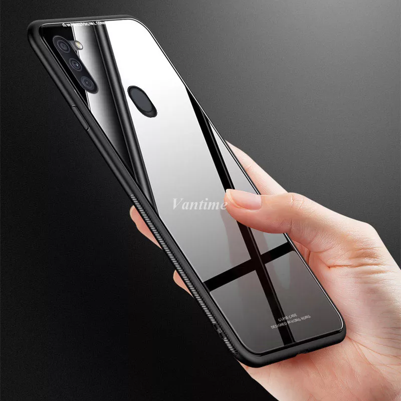 Samsung Galaxy A11 / Samsung Galaxy M11 - Tempered Glass case Back cover Phone Cover