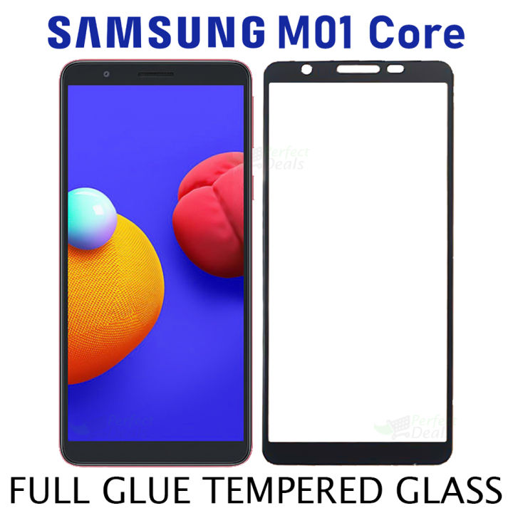 Samsung Galaxy M01 Core / Samsung Galaxy A01 Core Full Hd Transparent 9H Screen Protector 9D Tempered Glass