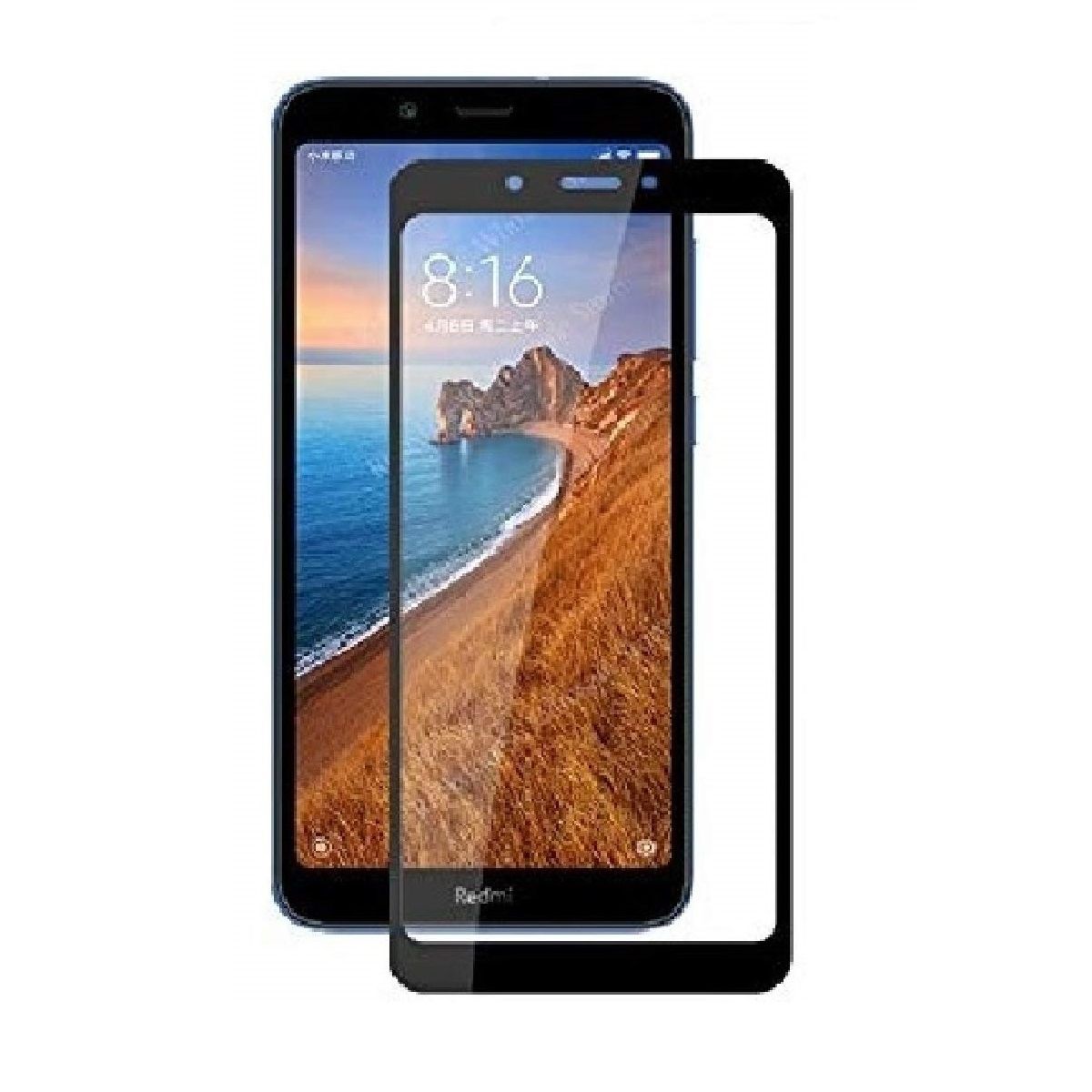 Redmi 7A Full Hd Transparent 9H Screen Protector 9D Tempered Glass