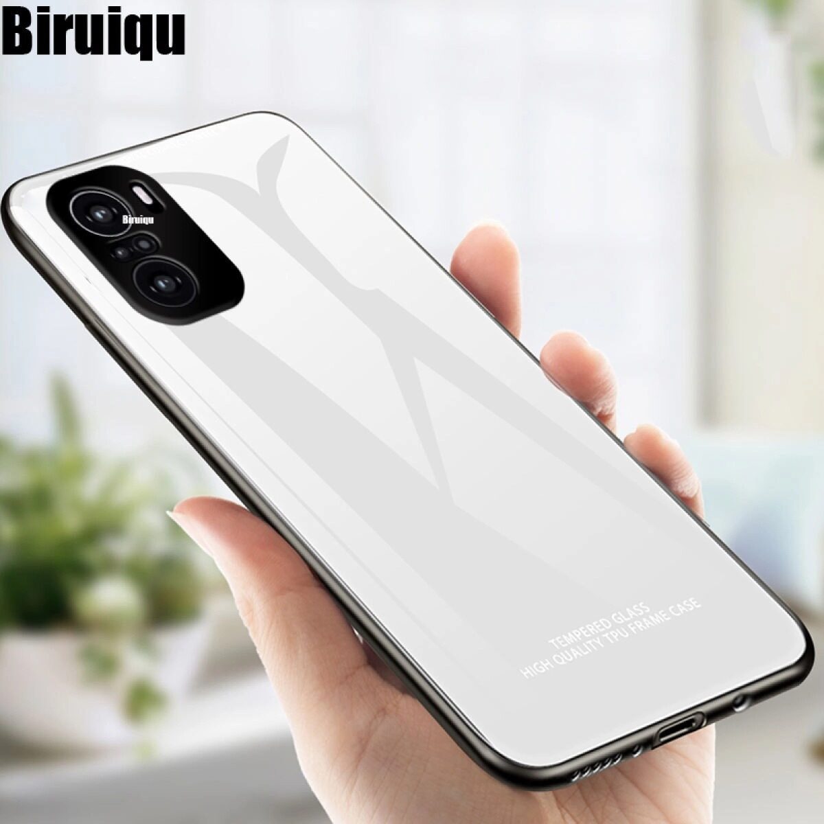 Xiaomi Poco F3 / Redmi K40 / Redmi K40 Pro / Redmi K40 Pro Plus / Mi 11i / Mi 11X / Mi 11X Pro  HONG KONG Design Tempered Glass case Back cover Phone case white